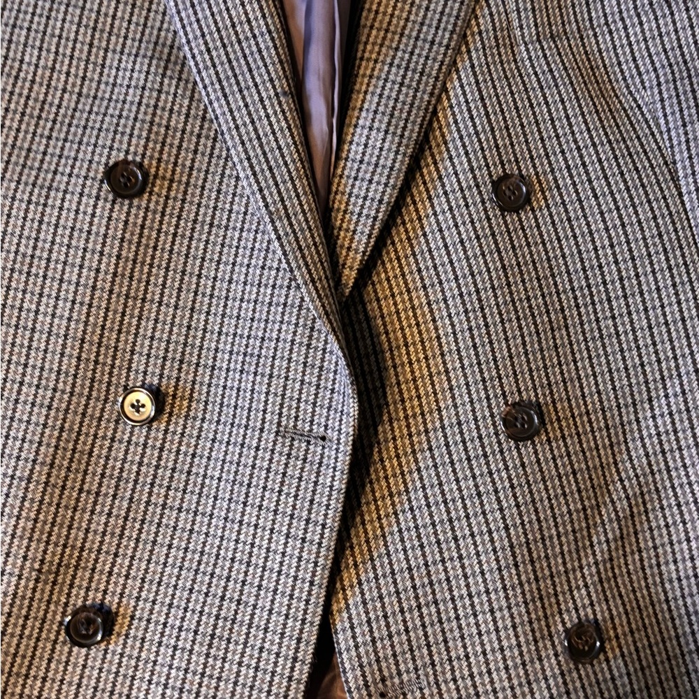 Ralph Lauren Black and Gray Checkered Blazer - Picture 3 of 8